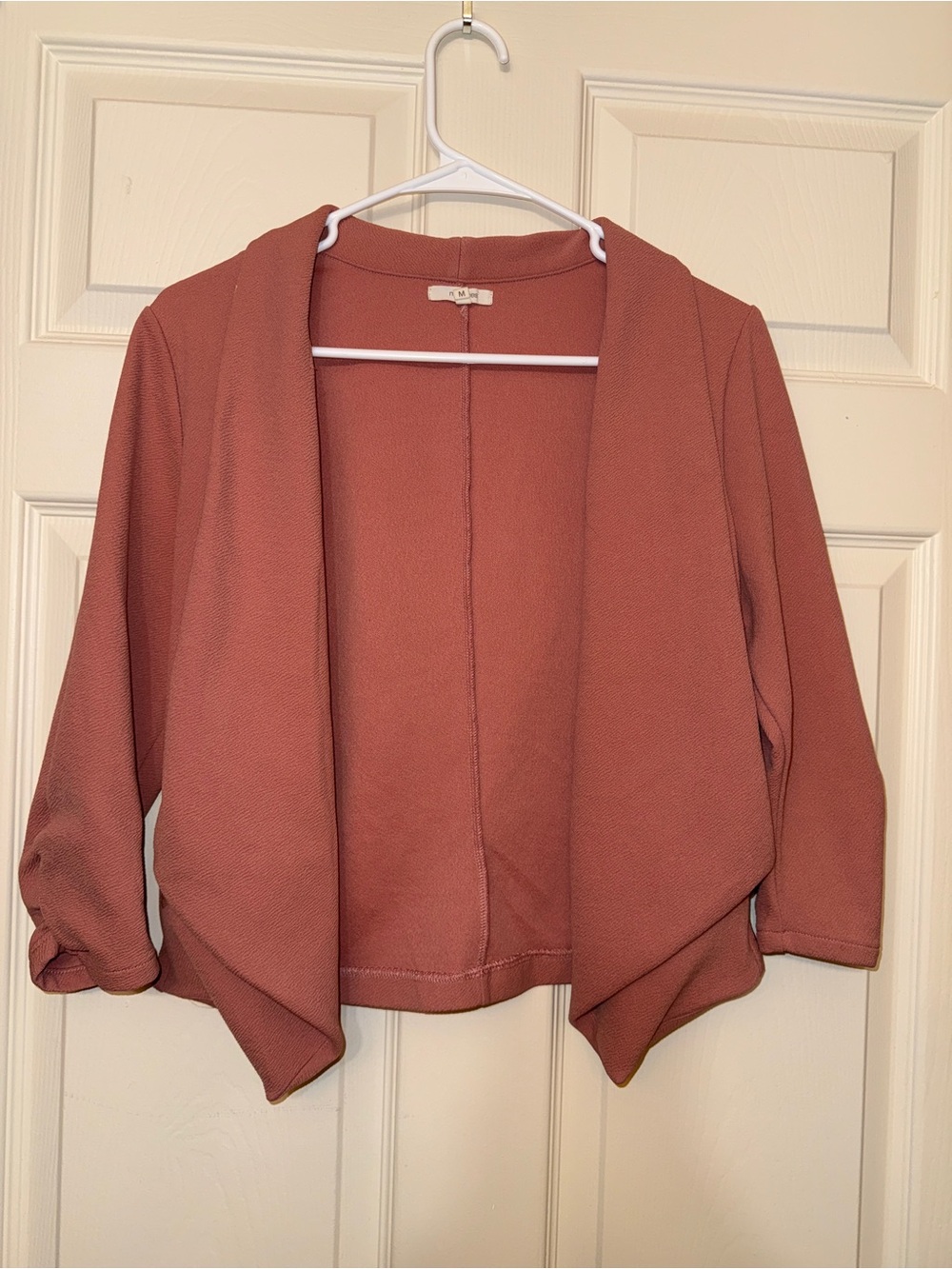 Maurices Open-Front Cropped Shrug in Rosewood (M)